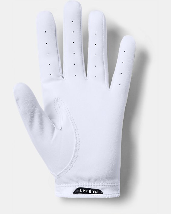 Boys' UA CoolSwitch Golf Glove — Spieth Jr. Edition, White, pdpMainDesktop image number 1